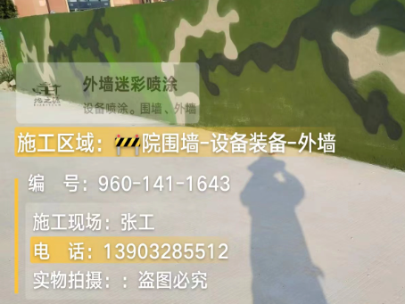 昌平 迷彩漆喷涂价格（按平方米计费）